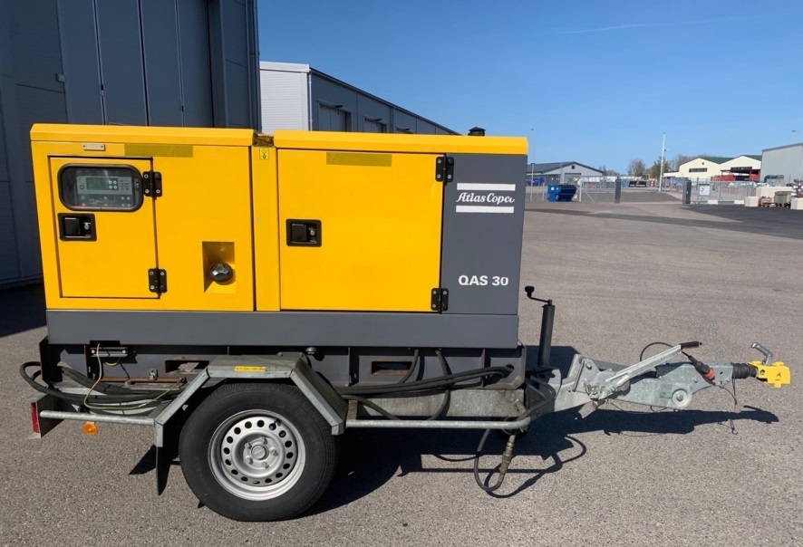 Générateur Diesel Atlas Copco QAS 30 — Compresseurs et Générateurs d'occasion à Vendre – Image 2