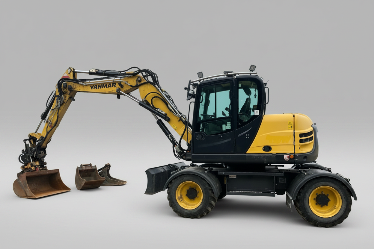 Yanmar B110W — Excavatrice D'Occasion à Vendre